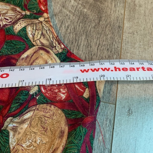 Ugly Christmas vest petite size L ornaments red green button up - Picture 6 of 6